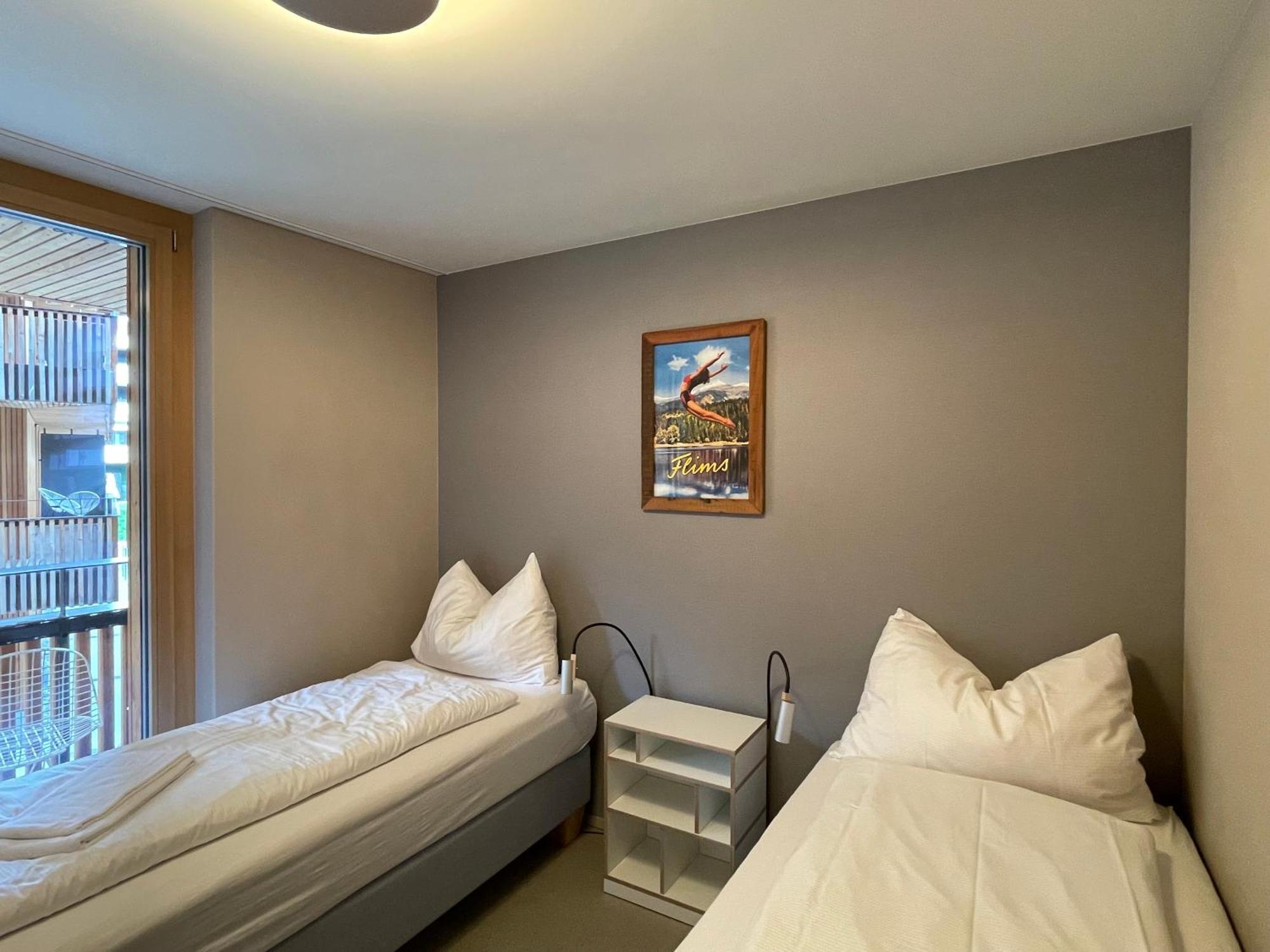 Ferienwohnung 3,5 Zimmer Direkt An Ski- Und Bikepiste Flims Exterior photo